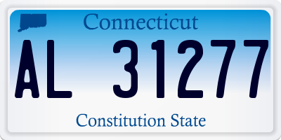 CT license plate AL31277