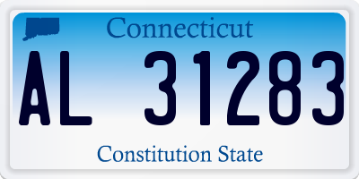 CT license plate AL31283