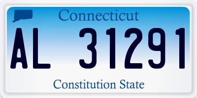 CT license plate AL31291