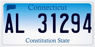 CT license plate AL31294