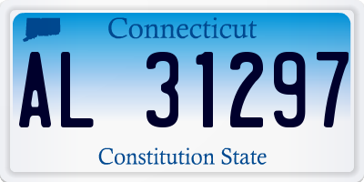 CT license plate AL31297