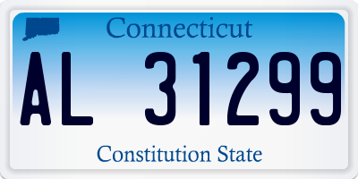 CT license plate AL31299