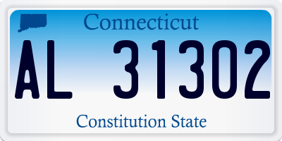 CT license plate AL31302