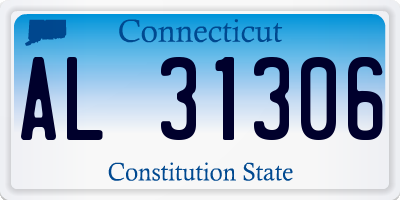 CT license plate AL31306