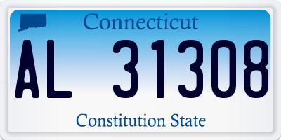 CT license plate AL31308