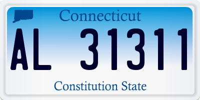 CT license plate AL31311