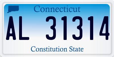 CT license plate AL31314