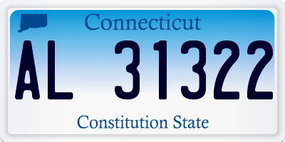 CT license plate AL31322