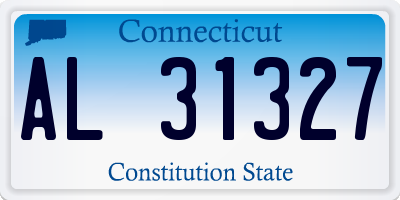 CT license plate AL31327