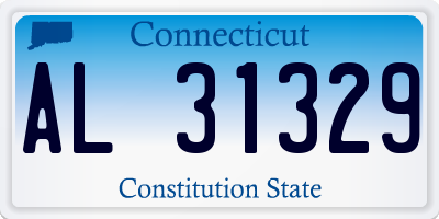 CT license plate AL31329
