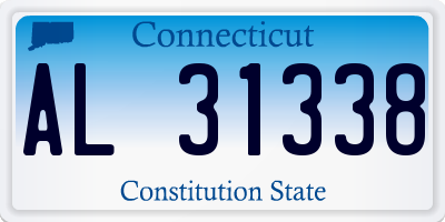CT license plate AL31338