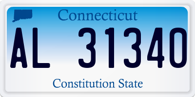 CT license plate AL31340