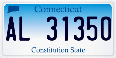 CT license plate AL31350