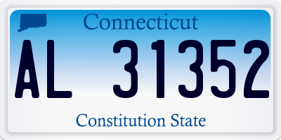 CT license plate AL31352