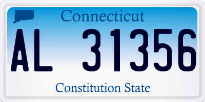CT license plate AL31356