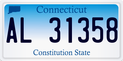 CT license plate AL31358