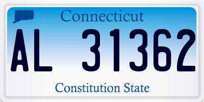 CT license plate AL31362