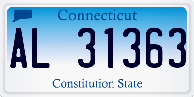 CT license plate AL31363