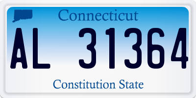 CT license plate AL31364