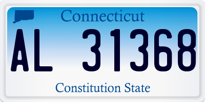 CT license plate AL31368