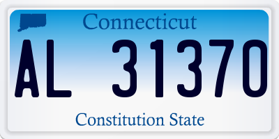 CT license plate AL31370