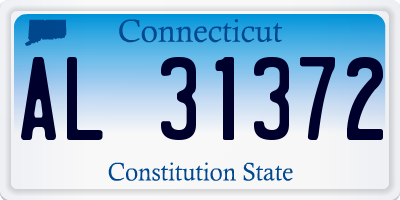 CT license plate AL31372