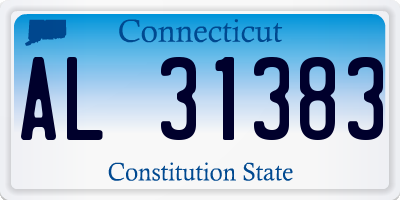 CT license plate AL31383