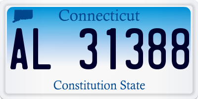 CT license plate AL31388