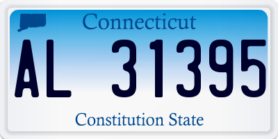 CT license plate AL31395