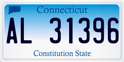 CT license plate AL31396