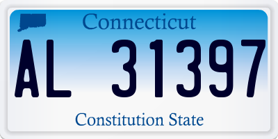 CT license plate AL31397