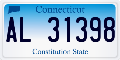CT license plate AL31398