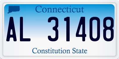 CT license plate AL31408