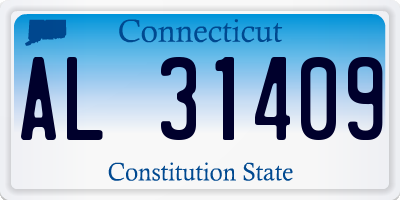 CT license plate AL31409