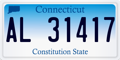CT license plate AL31417