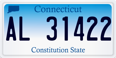CT license plate AL31422