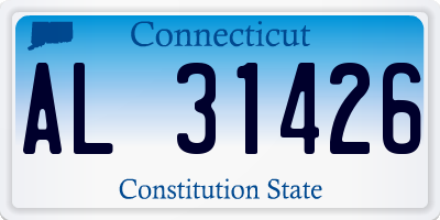 CT license plate AL31426
