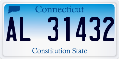 CT license plate AL31432