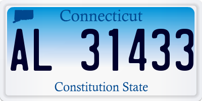 CT license plate AL31433