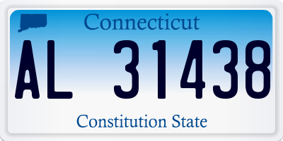 CT license plate AL31438