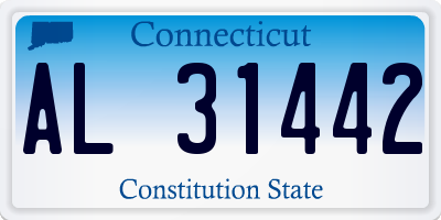 CT license plate AL31442