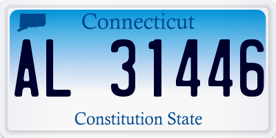 CT license plate AL31446