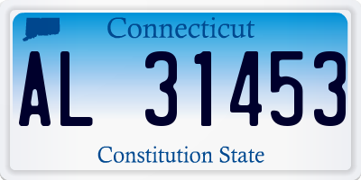 CT license plate AL31453
