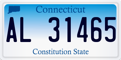 CT license plate AL31465