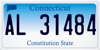 CT license plate AL31484