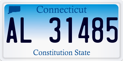 CT license plate AL31485