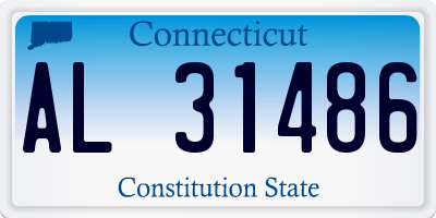 CT license plate AL31486