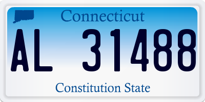 CT license plate AL31488