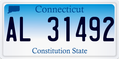 CT license plate AL31492