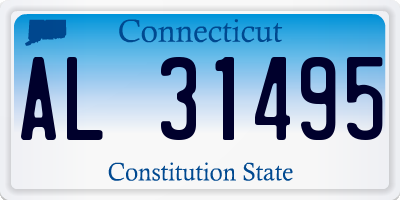 CT license plate AL31495